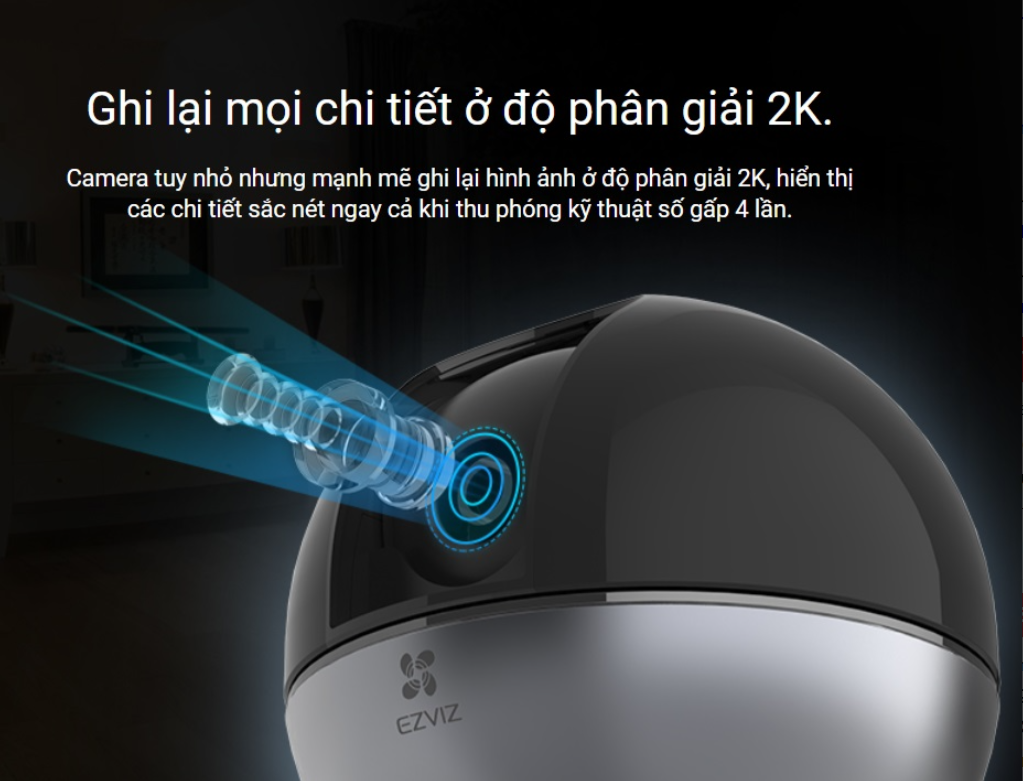 Camera mini PTZ wifi C6W - Ảnh 3