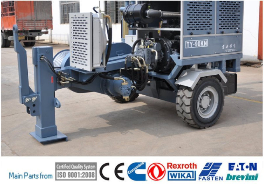 Máy tời cáp thủy lực 9 Tấn TY90