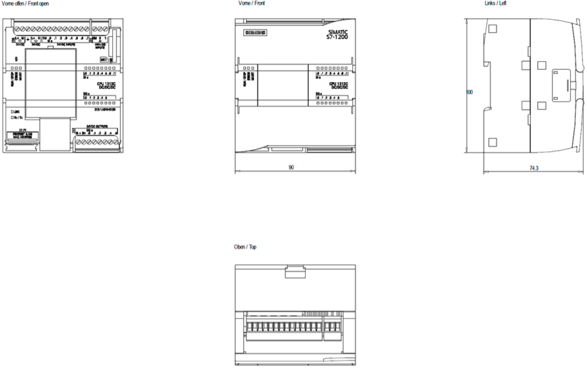 PLC S7-1200 CPU 1212C DC/DC/DC – 6ES7212-1AE40-0XB0 - Ảnh 2